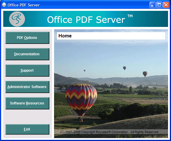 Screenshot for Office PDF Server 5.0